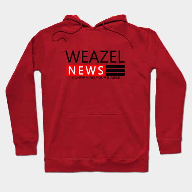 WEAZEL NEWS Hoodie by j2artist